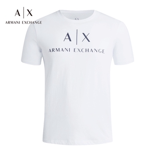 เสื้อยืดผ้าฝ้ายArmani Exchange Armani ใหม่ เสื้อยืดคอกลม แขนสั้น ผ้าฝ้าย พิมพ์ลายโลโก้ สําหรับผู้ชายL XL  XXL 3XL