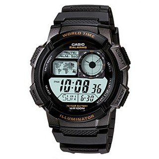 สินค้า Casio นาฬิกาผู้ชาย สีดำ สายเรซิน รุ่น AE-1000W-1AVDF,AE-1000W-1A,AE-1000W