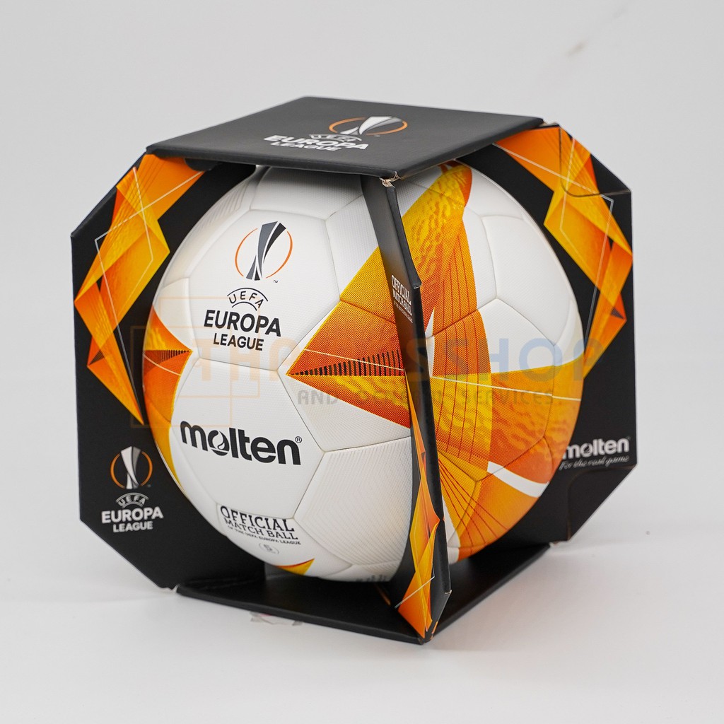 ภาพหน้าปกสินค้าลูกฟุตบอล ลูกบอล Molten F5U5000-G0 เบอร์5 ลูกฟุตบอลหนัง PU หนังเย็บ 100% รุ่น EUROPA League