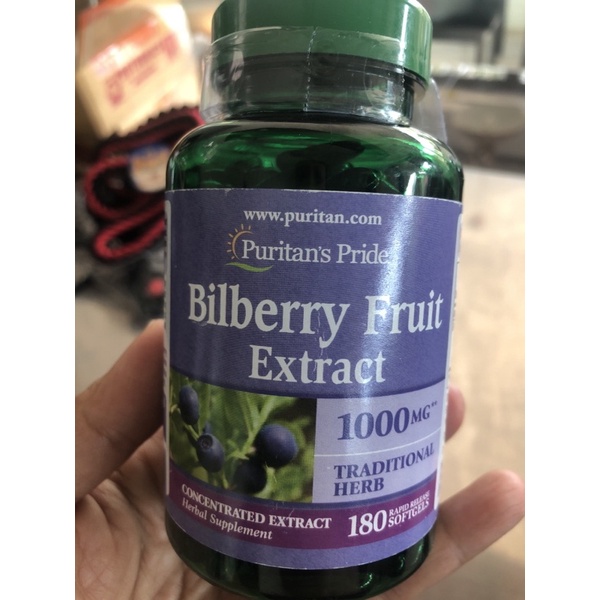 Puritan Pride bilberry Fruit Extract 1000mg 180 เม็ด Shopee Thailand