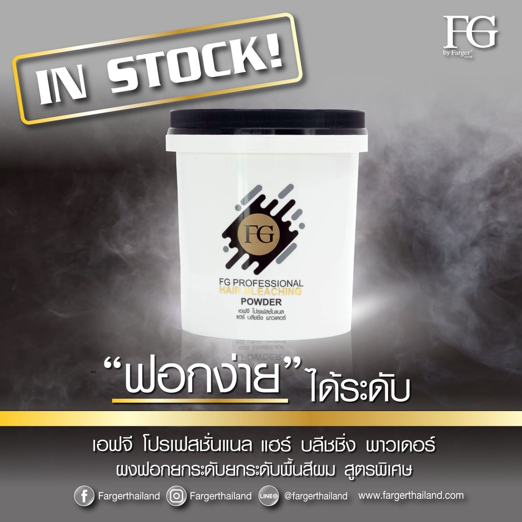 ภาพสินค้า1 แถม 1 (ผงฟอก+ไฮโดรเจน9%) FG แฮร์ บลีชชิ่ง พาวเดอร์ ผงฟอกฟาเกอร์ ฟอกง่ายยกระดับสีผม 400g. จากร้าน vedabeauty บน Shopee ภาพที่ 2