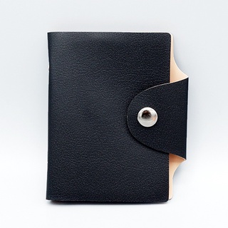 ไดโซ กระเป๋าใส่บัตรสีดำ 24 ช่อง 8.7x10.5 ซม.