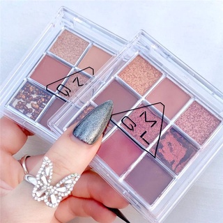 Eyeshadow Disc Powder Palette พาเลททาตา9สี