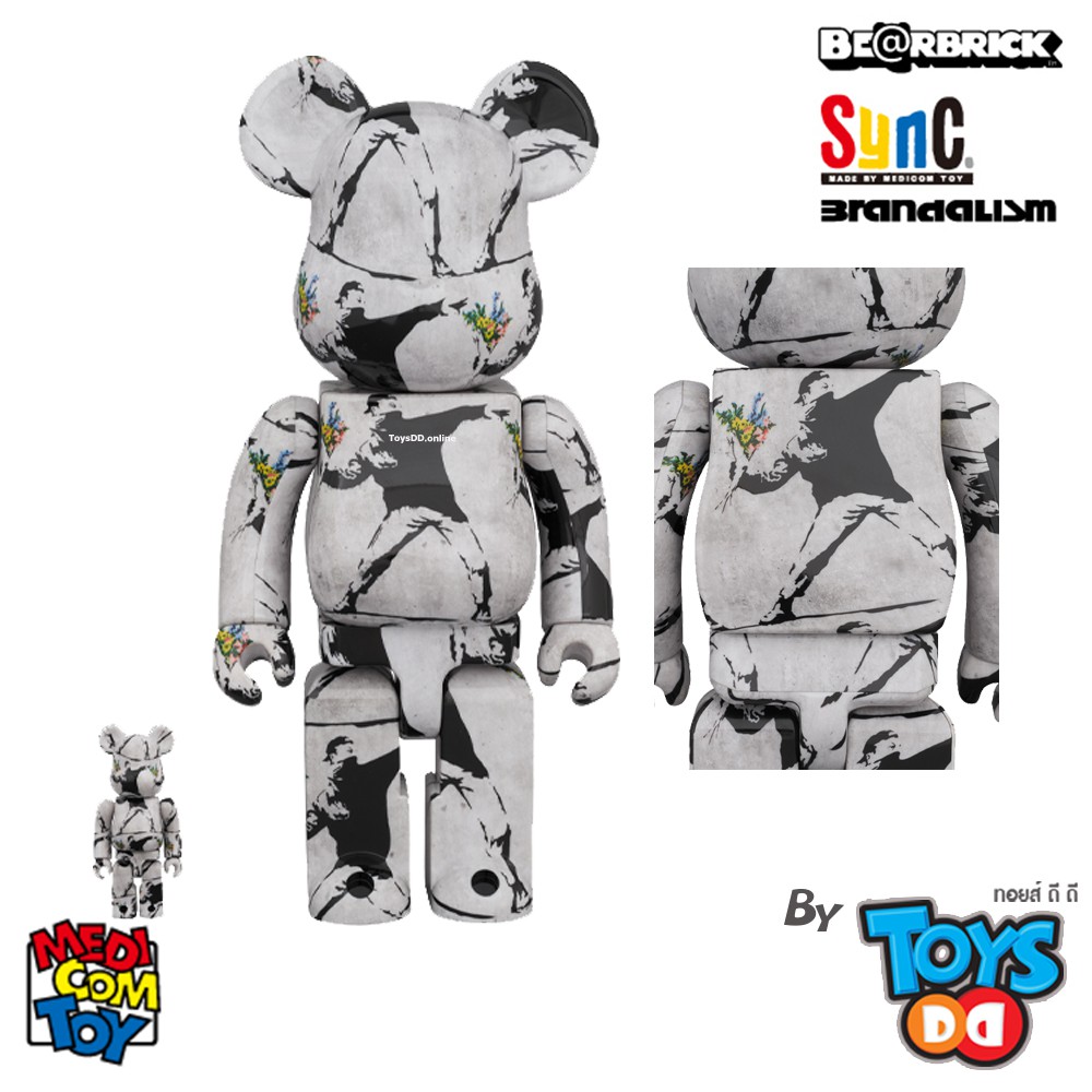 100 400% BE@RBRICK FLOWER BOMBER ベアブリック