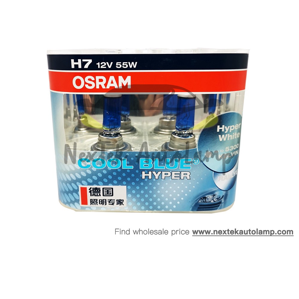 OSRAM Cool Blue Hyper H1 H4 H7 H11 9005 HB3 9006 HB4 100/90W 4000/5300K ...