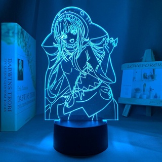 Genshin Impact Led Gawr Gura Night Light โคมไฟข้างเตียงเปลี่ยนสีได้