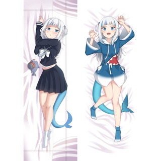 ปลอกหมอน ลายคอสเพลย์ Dakimakura Gawr Gura Peachskin ขนาด 60x180 ซม.