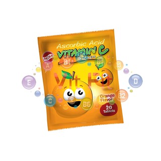 สินค้า PATAR Vitamin C Ascorbic Acid 葩塔维生C咀嚼片 วิตามินซีพาตาร์ (20*20 tab)