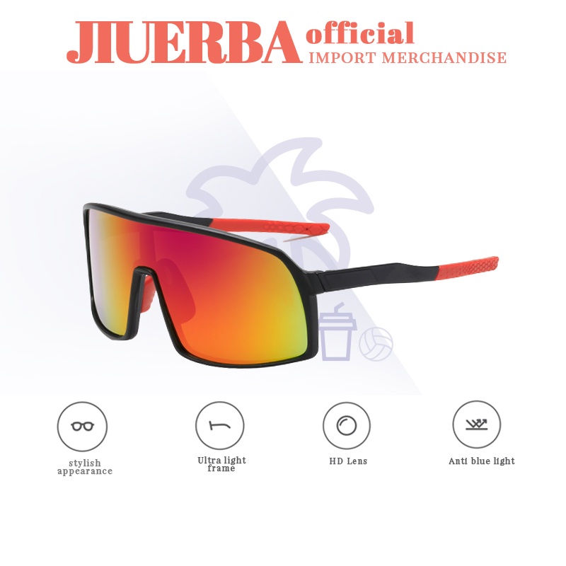 ภาพหน้าปกสินค้า(JIUERBA) COD UV400 แว่นตากันแดด สําหรับขี่จักรยาน ทํากิจกรรมกลางแจ้ง สําหรับทุกเพศ