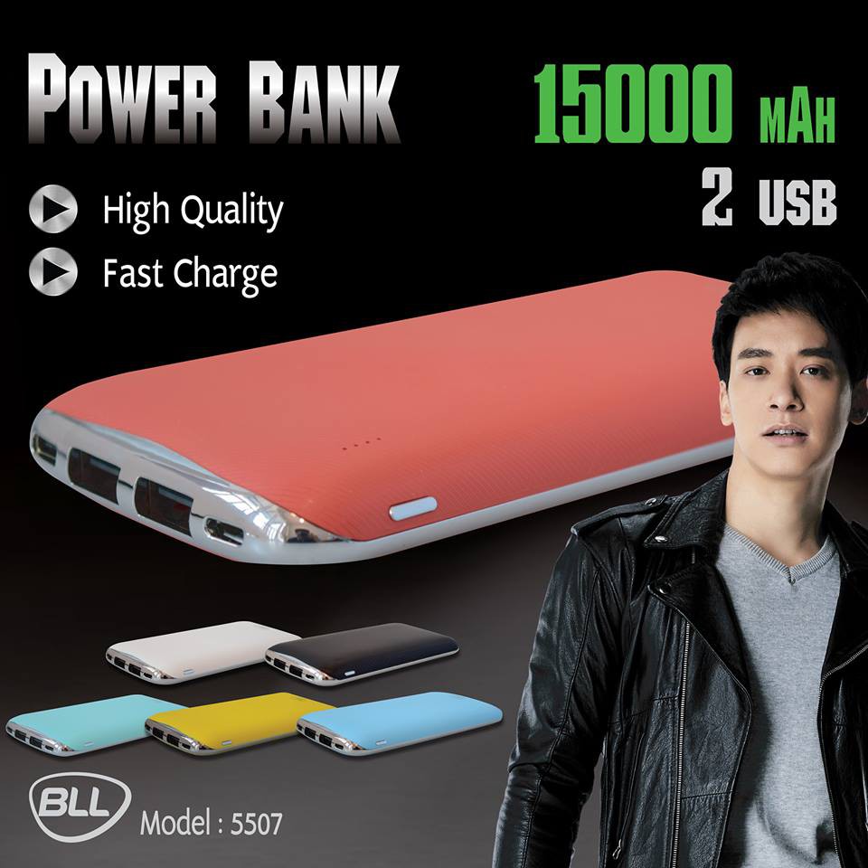 bll-พาวเวอร์แบงค์-15000-แอมป์-ดีไซน์แปลกใหม่ไม่ซ้ำใคร-เนื้อผิวสัมผัสเงางาม-หรูหรา