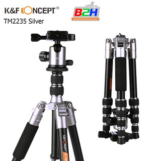 K&amp;F Concept TM2235 Silve Tripod r Aluminium KF 09.014 ขาตั้งกล้อง