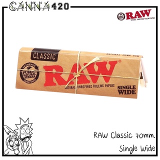 Raw Classic Single Wide 70mm. Raw Classic paper Raw Classic 70 มม.