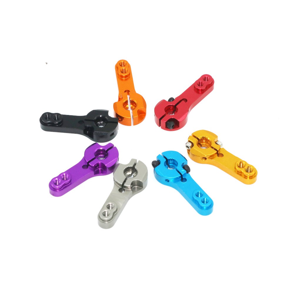 Promo 4x25T M3 Metal RC Servo Arm Horn for Futaba Savox Xcore HL HSP HD-4 Pcs Diskon 23% di