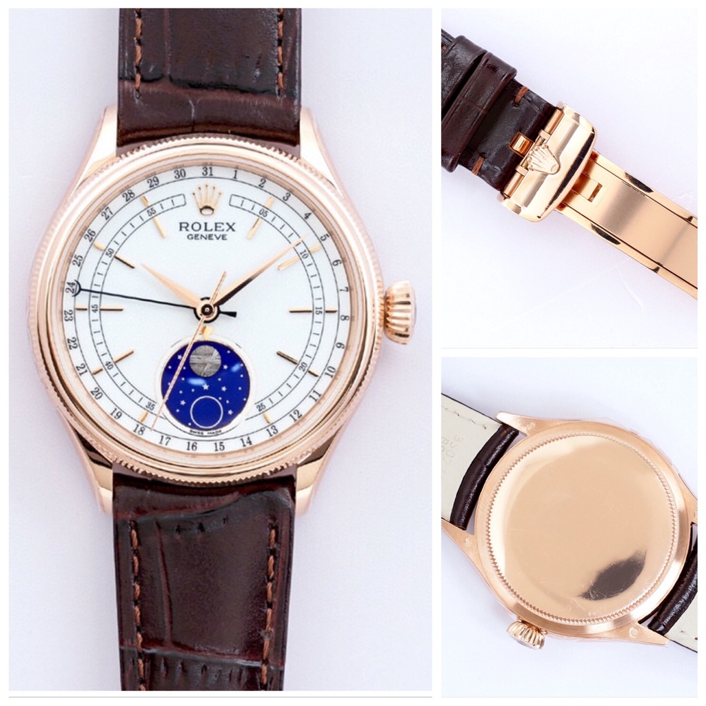 พรี-ราคา12500-rolex-cellini-นาฬิกา-ผู้ชาย-สาย-ส-แตนเลส-นาฬิกา-ผู้หญิง-39mm