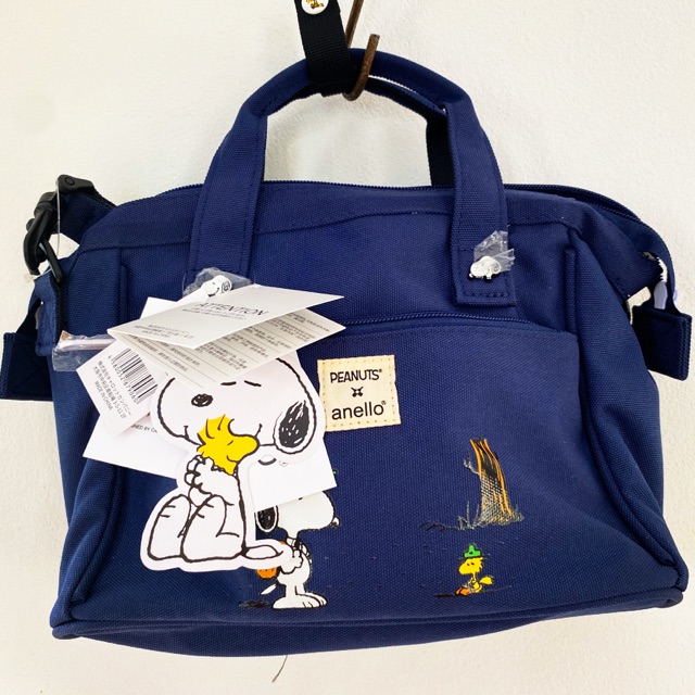 ANELLO กระเป๋าสะพายข้าง Reg Peanuts X anello Shopee Thailand