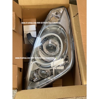 โคมไฟหน้าโปรเจคเตอร์พร้อมไฟบาร์LEDแสงขาว ตรงรุ่น Hyundai H1 2012-2018