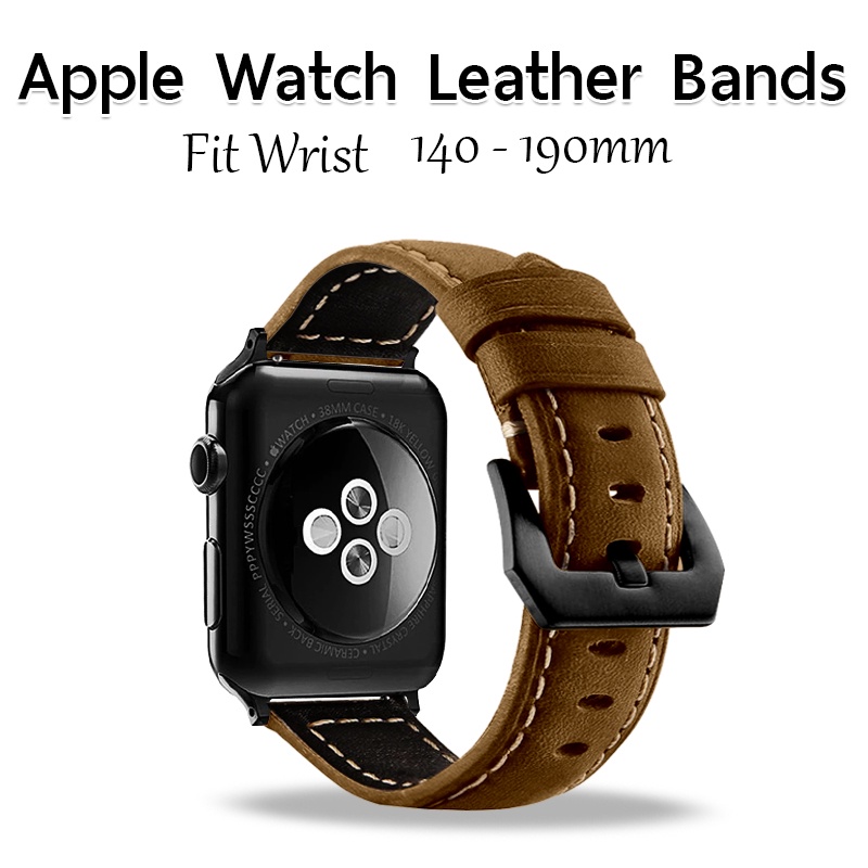 mlife-สายหนัง-apple-watch-7-se-6-5-4-3-2-1-สาย-หนัง-นาฬิกา-ตะขอเงิน-สายนาฬิกา-leather-apple-watch-41mm-40mm-38mm