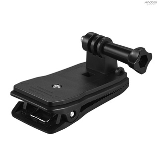 คลิปหนีบสายคล้องกระเป๋าเป้สะพายหลัง หมุนได้ 360 องศา สําหรับกล้องแอคชั่น GoPro Hero 7 6 5 4 3+ Xiaomi Yi Lite 4K