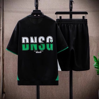 เสื้อยืดคอกลมชุดเซต มาพร้อมกางเกง  เสื้อยืดคอกลมแขนสั้นผู้ชาย รหัสTT124 ,มี4สี น่ารัก ผ้าใส่สบาย เลิศ