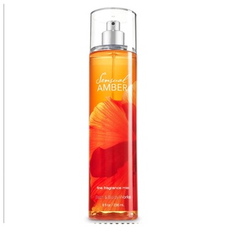 Bath &amp; Body Works Sensual Amber Fine Fragrance Mist 236 ml. ของแท้