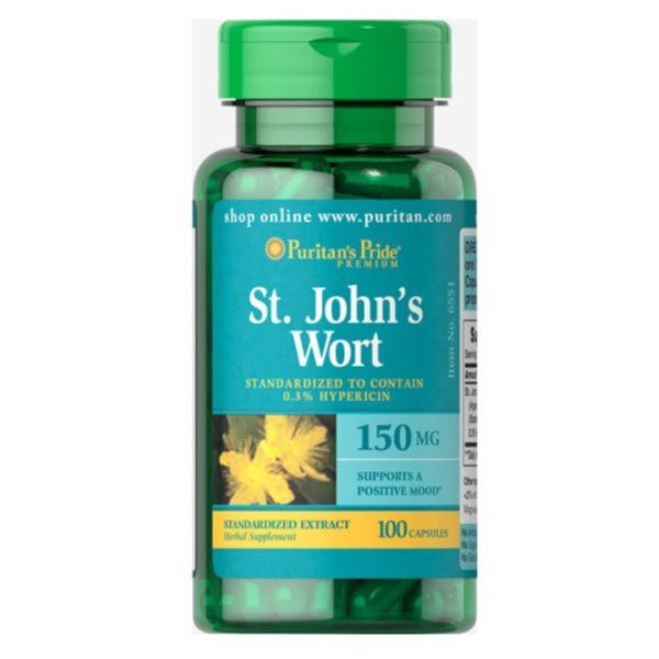 St. John's Wort Standardized Extract 150 mg,ลดซึมเศร้า Puritan's Pride ...