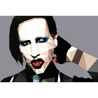 โปสเตอร์ Marilyn Manson มาริลีน แมนสัน วงร็อก Rock Music Band Poster รูปภาพ ภาพถ่าย โปสเตอร์วงดนตรี ตกแต่งผนัง วงดนตรี