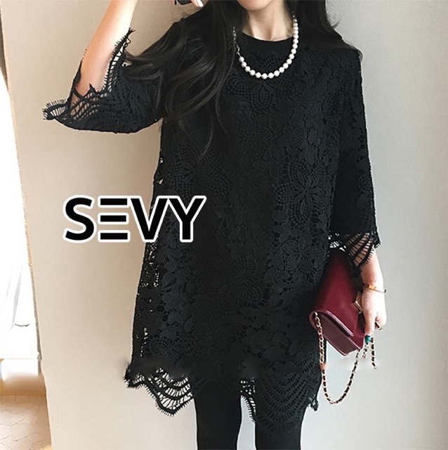 sevy-round-neck-half-sleeve-cleaver-lace-mini-dress