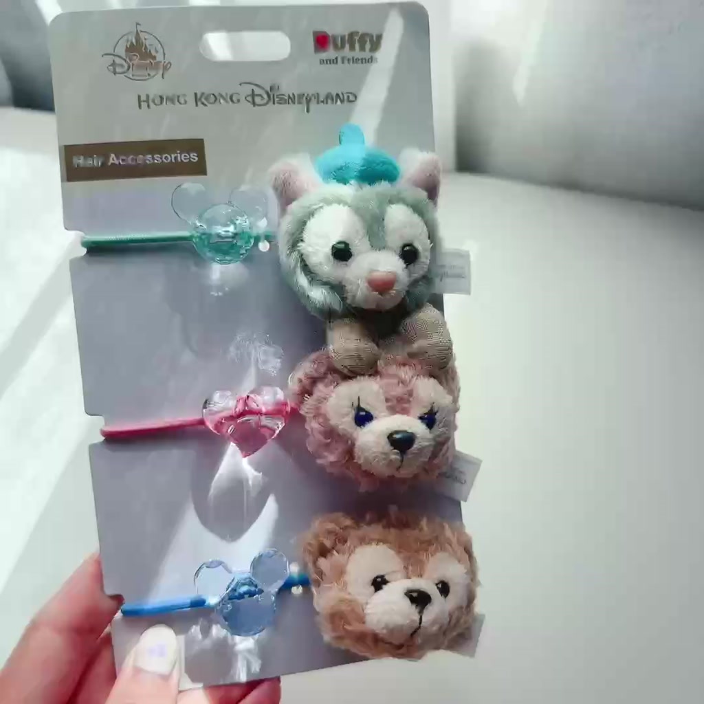 พร้อมส่ง-ยางรัดผม-ดัฟฟี่แอนด์เฟรน-duffy-and-friends-ของแท้จากฮ่องกงดิสนีย์แลนด์