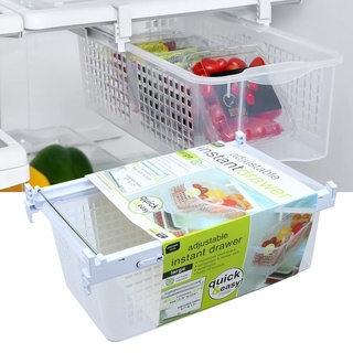 Superhomeshop ชั้นเก็บผักผลไม้ ในตู้เย็น ชั้นเก็บของในตู้เย็น Instant Drawers รุ่น InstantDrawer-24May-J1