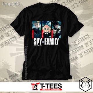 ♣เสื้อยืดอนิเมะ - Spy x Family เสื้อสีดำ T-TEES Clothing