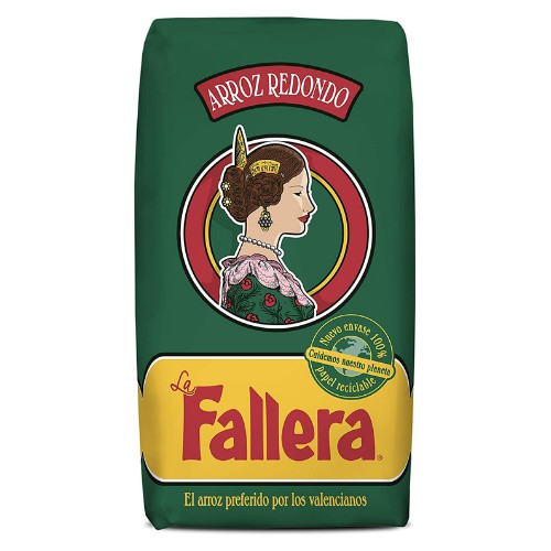 ภาพหน้าปกสินค้าลา ฟาเญลา ข้าวพันธุ์สเปนชนิดเม็ดกลม 1 กิโลกรัม - Paella Rice Arroz Redondo from Spain La Fallera 1kg