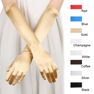 ภาพขนาดย่อของภาพหน้าปกสินค้าSubei ถุงมือผ้าซาตินสีฟ้า / กาแฟ / ทองสําหรับผู้หญิง จากร้าน subei.th บน Shopee ภาพที่ 3