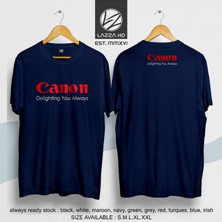 เสื้อยืด พิมพ์ลายโลโก้ Canon Distro คุณภาพสูง สําหรับถ่ายภาพ