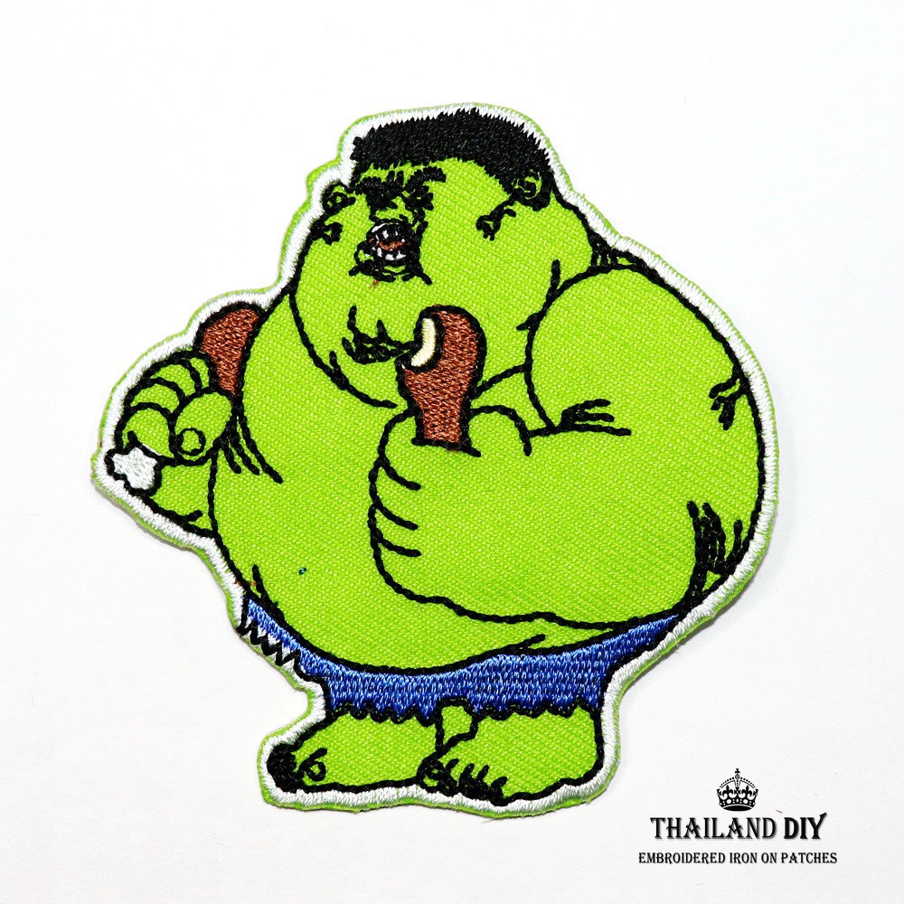 ตัวรีดติดเสื้อ ลายการ์ตูน ตลก เดอะฮัค อ้วน กินจุ ] Funny The Hulk Patch  งานปัก Diy ตัวรีด อาร์ม ติดเสื้อ เท่ๆ แนวๆ | Shopee Thailand