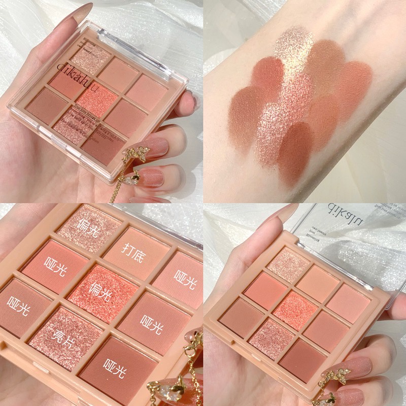 ภาพหน้าปกสินค้าDIKALU COCO VENUS(ใหม่/แท้)พาเลทอายแชโดว์ 9 สี เนื้อดินน้ำมัน เนื้อใยไหม ประกายชิมเมอร์ Eye shadow 9 color palette