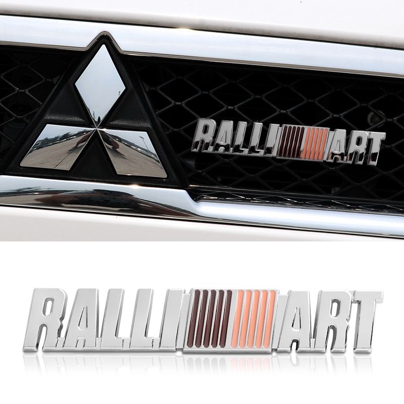 ราคาและรีวิวRalliart ASX ป้ายสติ๊กเกอร์โลหะสําหรับติดตกแต่งรถยนต์ MITSUBISHI