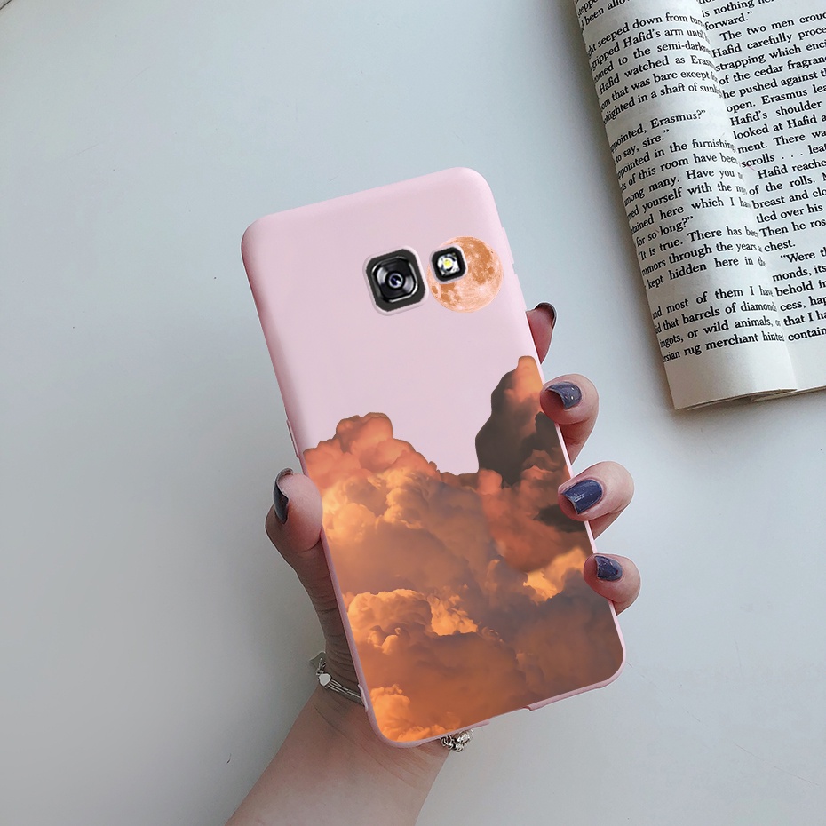 samsung-galaxy-a7-2017-a70-a7-a9-2018-เคสโทรศัพท์-ซิลิโคน-tpu-แบบนิ่ม-ลายดวงจันทร์-สีสันสดใส