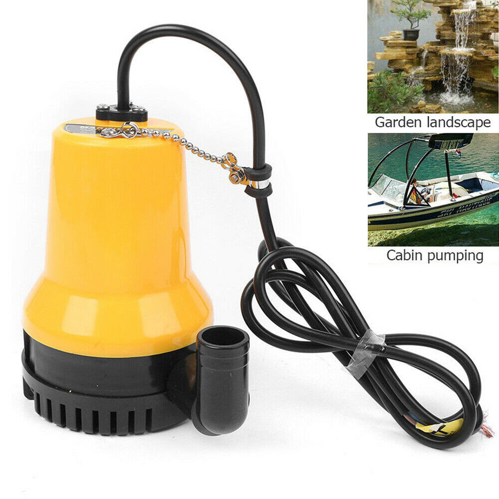 MARINE BILGE PUMP DC 12V Pump Bateri Bot / SUBMERSIBLE WATER PUMP ...