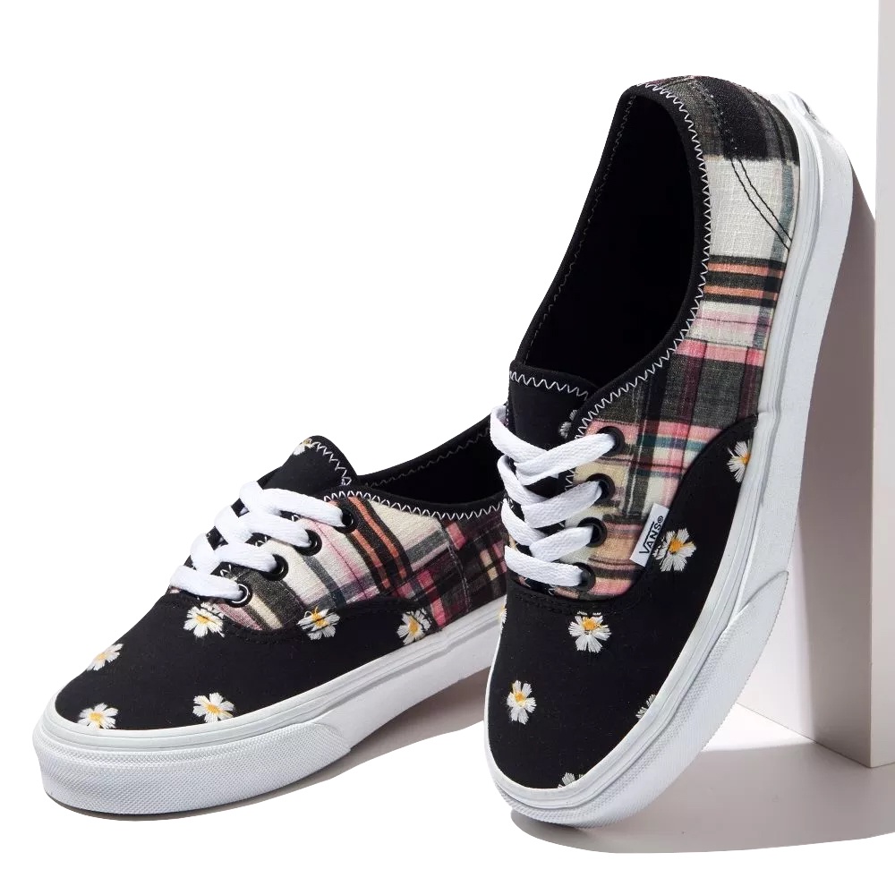 vans-รองเท้าผ้าใบ-authentic-classic-slip-on-old-skool-floral-plaid-patchwork-3รุ่น