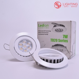 โคมไฟ LED DOWN LIGHT TD20 7W WARM WHITE