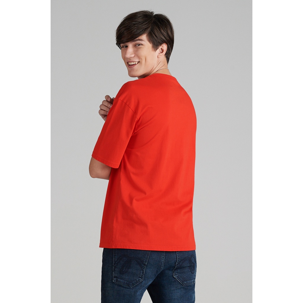 mc-jeans-เสื้อยืดผู้ชาย-แขนสั้น-ทรงโอเวอร์ไซส์-สีแดง-mttz335
