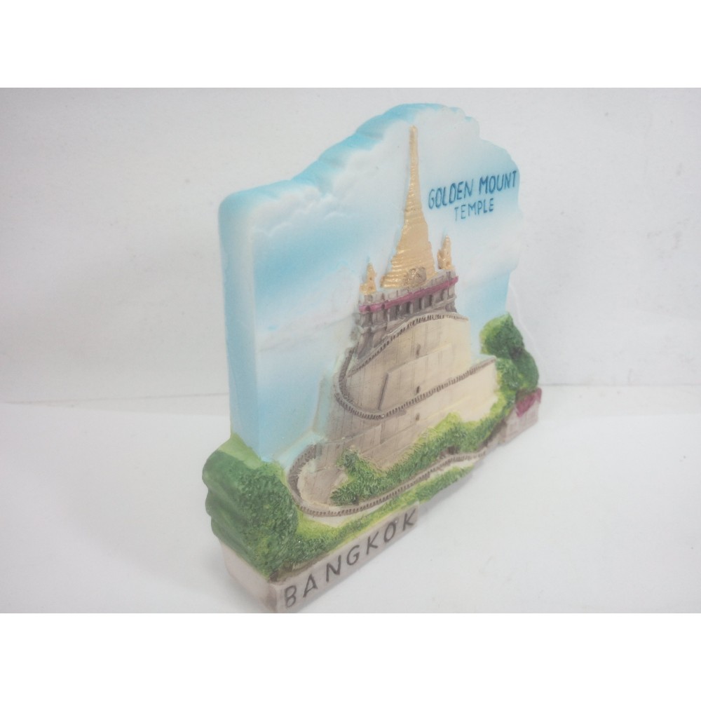 แม่เหล็กติดตู้เย็นนานาชาติสามมิติ-รูปวัดสระเกศ-ภูเขาทอง-3d-fridge-magnet-wat-saket-golden-mount-temple