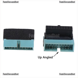 ภาพขนาดย่อของภาพหน้าปกสินค้าอะแดปเตอร์ขยายเสียง 20 pin USB 3.0 male to female 90 จากร้าน familiesandhot.th บน Shopee ภาพที่ 2