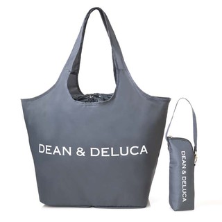 พร้อมส่ง DEAN &amp; DELUCA Shopping Bag + Cold Bottle Case 2021 กระเป๋าช้อปปิ้งแบบพับได้ + แบบพับได้ สีเทา