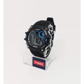 Timex Mens DGTL Big Digit Quartz Black Resin/Silicone Watch TW5M27300