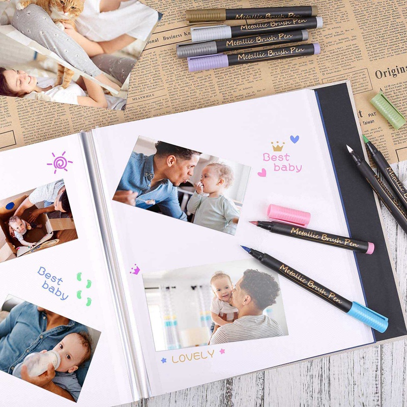 สมุดอัลบั้มรูปภาพ-ผ้าลินิน-แบบหนา-พร้อมฟิล์มกันรอย-สําหรับตกแต่งสมุดภาพ-diy