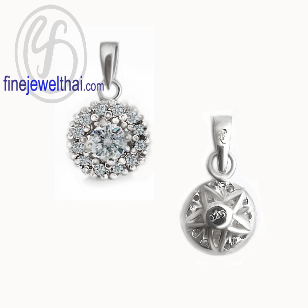 finejewelthai-จี้-จี้สร้อยคอ-จี้เพชร-จี้เงินแท้-diamond-cz-silver-pendant-p1081cz00-สามารถเลือกสีตัวเรือนได้