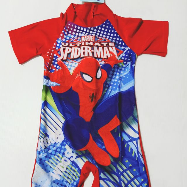 ภาพหน้าปกสินค้าชุดว่ายน้ำเด็กชาย Super Heroes (สินค้านำเข้า) romper swimming suit