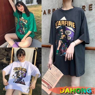 ภาพหน้าปกสินค้าDahong 💖 เสื้อยืดแขนสั้น oversize เสื้อผ้าเกาหลีผู้หญิง เสื้อแฟชั่นสาวอวบ พิมพ์ลาย สกรีนลาย เนื้อผ้า นิ่ม  พร้อมส่ง0012 ซึ่งคุณอาจชอบสินค้านี้