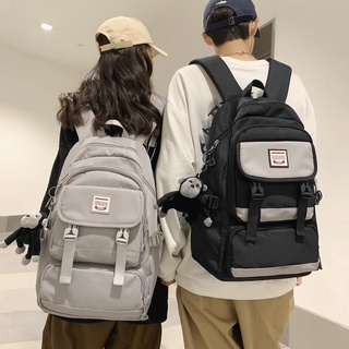 【พร้อมส่ง】กระเป๋าเป้สะพายหลัง กระเป๋านักเรียน ใส่คอมพิวเตอร์ได้ สไตล์เกาหลี สําหรับผู้ชาย และนักเรียนมัธยมต้น